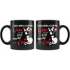 Funny Wine Cat Mug I Just Want To Drink Wine And Pet 11oz Black Coffee Mugs