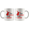Funny Wine Mug Less Whine More Wine 11oz White Coffee Mugs