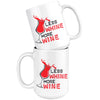 Funny Wine Mug Less Whine More Wine 15oz White Coffee Mugs