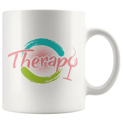 Funny Wine Mug Therapy 11oz White Coffee Mugs