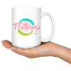 Funny Wine Mug Therapy 15oz White Coffee Mugs