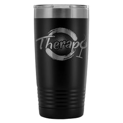 Funny Wine Therapy Insulated Coffee Travel Mug 20oz Stainless Steel Tumbler