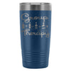 Funny Wine Travel Mug Group Therapy 20oz Stainless Steel Tumbler