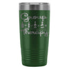 Funny Wine Travel Mug Group Therapy 20oz Stainless Steel Tumbler