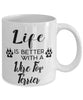 Funny Wire Fox Terrier Dog Mug Life Is Better With A Wire Fox Terrier Coffee Cup 11oz 15oz White