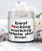 Funny Working Kelpie Dog Candle B3st F-cking Working Kelpie Dad Ever 9oz Vanilla Scented Candles Soy Wax