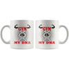 Funny Workout Gym Mug Gym Is My DNA 11oz White Coffee Mugs