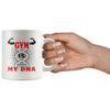 Funny Workout Gym Mug Gym Is My DNA 11oz White Coffee Mugs