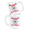 Funny Workout Gym Mug Gym Is My DNA 15oz White Coffee Mugs