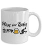 Funny Wrestler Mug Adult Humor Plan For Today Wrestling Coffee Mug 11oz 15oz White