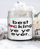 Funny Ye Ye Candle B3st F-cking Ye Ye Ever 9oz Vanilla Scented Candles Soy Wax