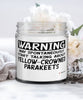 Funny Yellow-Crowned Parakeet Candle May Spontaneously Start Talking About Yellow-Crowned Parakeets 9oz Vanilla Scented Candles Soy Wax