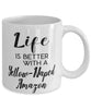 Funny Yellow-naped Amazon Bird Mug Life Is Better With A Yellow-naped Amazon Coffee Cup 11oz 15oz White