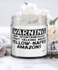 Funny Yellow-Naped Amazon Candle Warning May Spontaneously Start Talking About Yellow-Naped Amazons 9oz Vanilla Scented Candles Soy Wax