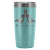 Funny Yoga Cat Travel Mug Be Here Meow 20oz Stainless Steel Tumbler