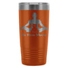 Funny Yoga Cat Travel Mug Be Here Meow 20oz Stainless Steel Tumbler