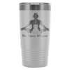 Funny Yoga Cat Travel Mug Be Here Meow 20oz Stainless Steel Tumbler