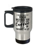 Funny Yoga Instructor Travel Mug Never Trust A Yoga Instructor That Doesn't Drink Coffee and Swears A Lot 14oz Stainless Steel