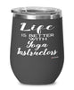 Funny Yoga Instructor Wine Glass Life Is Better With Yoga Instructors 12oz Stainless Steel Black