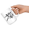 Funny Yoga Mug Yoga And Coffee 15oz White Coffee Mugs