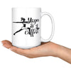 Funny Yoga Mug Yoga And Coffee 15oz White Coffee Mugs