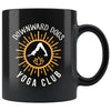 Funny Yoga Mug Downward Dogs Yoga Club 11oz Black Coffee Mugs