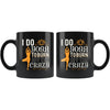 Funny Yoga Mug I Do Yoga To Burn Off The Crazy 11oz Black Coffee Mugs