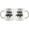 Funny Yoga Mug Yoga Ninja 11oz White Coffee Mugs