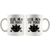 Funny Yoga Mug Real Men Do Yoga 11oz White Coffee Mugs