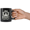 Funny Yoga Mug Yogaholic On the Way to Recovery Just 11oz Black Coffee Mugs