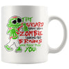 Funny Zombie Mug That Awkward Moment When A Zombie Looking 11oz White Coffee Mugs