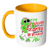 Funny Zombie Mug That Awkward Moment When A Zombie White 11oz Accent Coffee Mugs