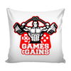Gamer Graphic Pillow Cover Games And Gains