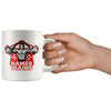 Gamer Weightlifting Mug Games And Gains 11oz White Coffee Mugs