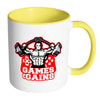 Gamer Weightlifting Mug Games And Gains White 11oz Accent Coffee Mugs