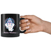 Ganesha Yoga Mug Positive Vibrations 11oz Black Coffee Mugs