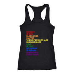 Gay Pride Womens Racer Back Tank Top