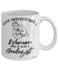 Geologist Mug Never Underestimate A Woman Who Is Also A Geologist Coffee Cup White