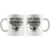 Golden Retriever Mug My Son Is A Golden Retriever 11oz White Coffee Mugs