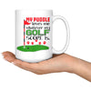 Golf Pug Mug My Puggle Loves Me Whatever My Golf Score Is 15oz White Coffee Mugs