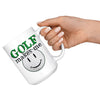 Golfer Golfing Mug Golf Makes Me Smile 15oz White Coffee Mugs