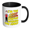 Grandfather Mug Crazy Grandpa Everyone Warned White 11oz Accent Coffee Mugs