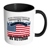 Grandfather Mug Who Happens To Be US Veteran White 11oz Accent Coffee Mugs