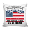 Grandpa Graphic Pillow Cover A Grandfather Who Happens To Be A US Veteran