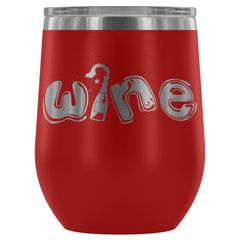 Graphic 12 oz Stainless Steel Wine Tumbler