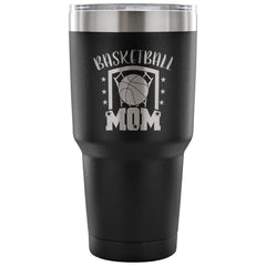 Graphic Basketball Mom Travel Mug 30 oz Stainless Steel Tumbler