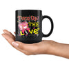 Graphic Music Mug Turn Up The Love 11oz Black Coffee Mugs