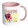 Graphic Music Mug Turn Up The Love White 11oz Accent Coffee Mugs