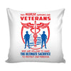 Graphic Pillow Cover This Nurse Supports Our Veterans