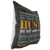 Graphic Pillows Do Work Be Happy Rise Above All Hustle
